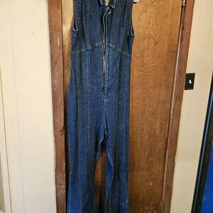 We The Free Denim Sleeveless Jumpsuit